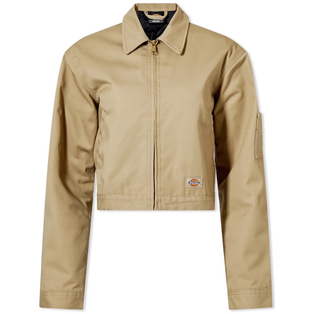 NEW W/ TAGS: Dickies Lined Eisenhower Cropped Rec Jacket (1st run) - Khaki, S